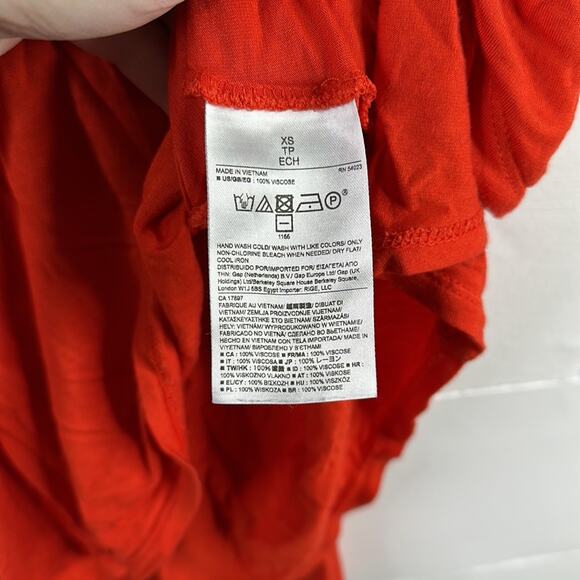 BANANA REPUBLIC Orange Twisted Racerback V Neck Tank Top Size XS - Picture 8 of 8